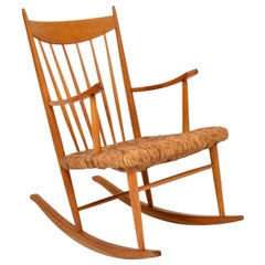 1950s Danish Vintage Rocking Chair