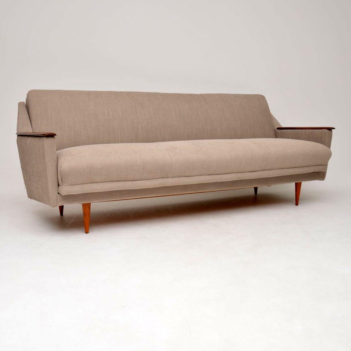 Mid-Century Modern 1950s Danish Vintage Sofa Bed