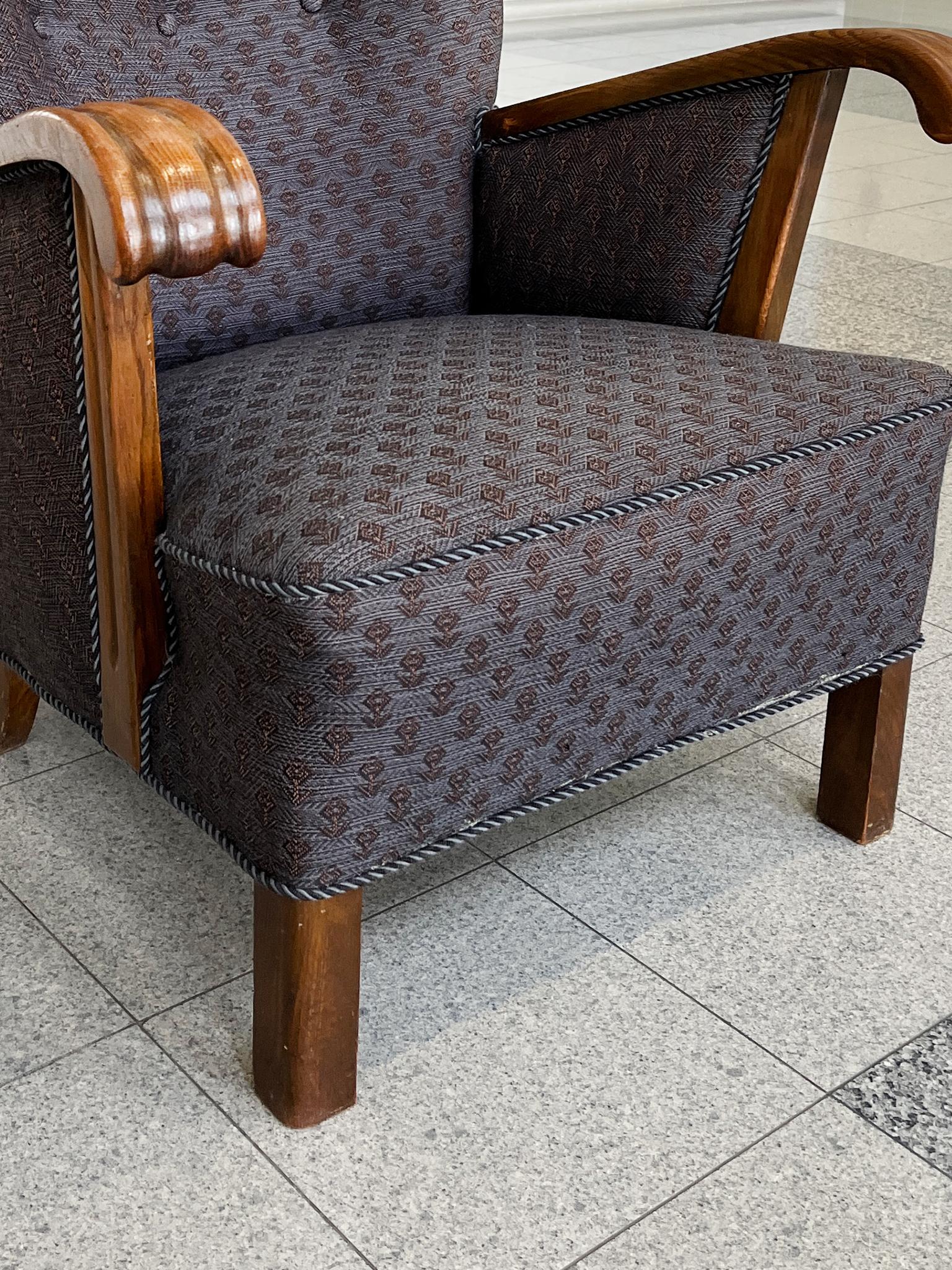 20ième siècle Fauteuil danois à dossier pivotant des années 1950 dans le style d'Alfred Christensen en vente