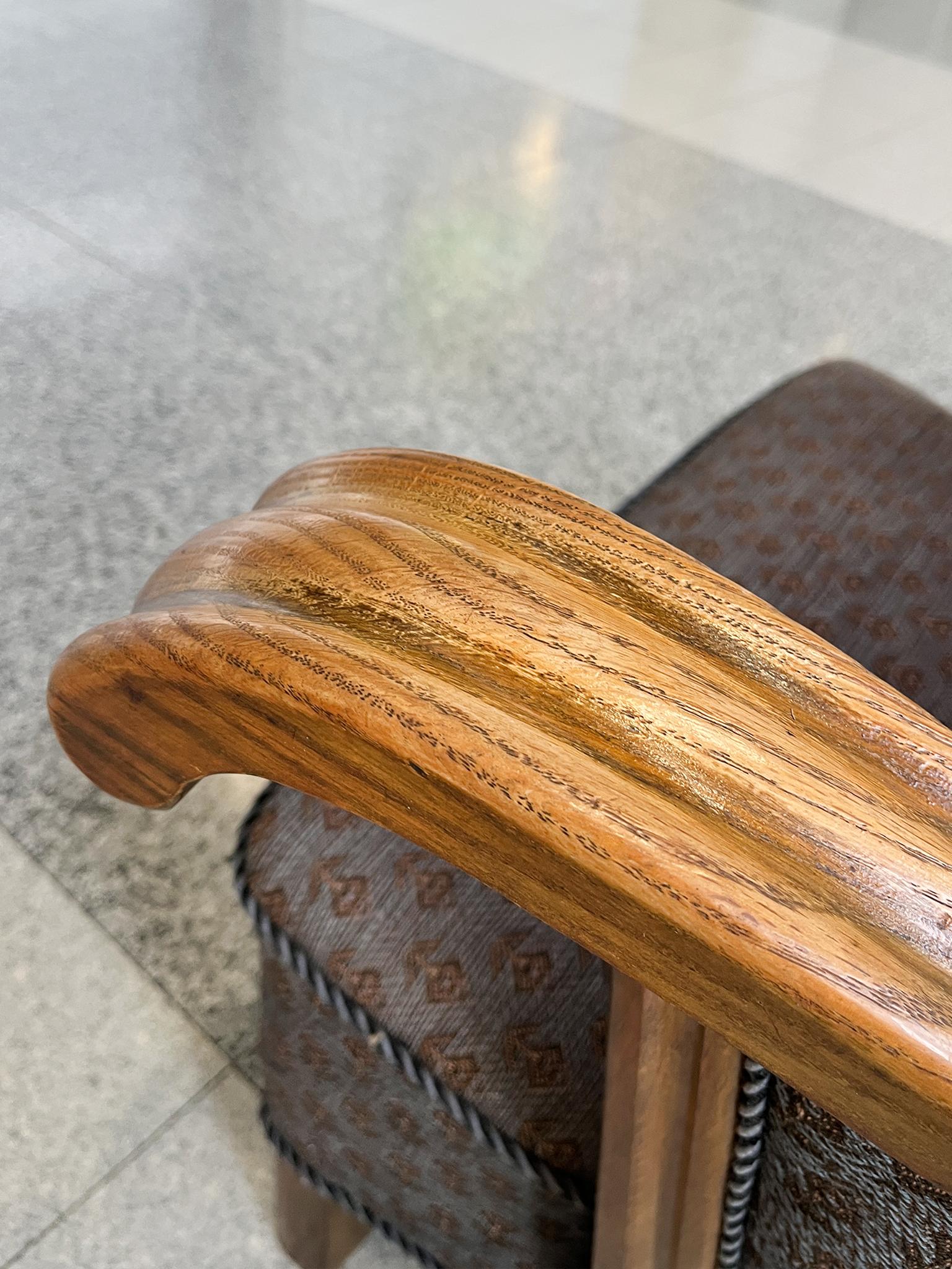 Fauteuil danois à dossier pivotant des années 1950 dans le style d'Alfred Christensen en vente 1