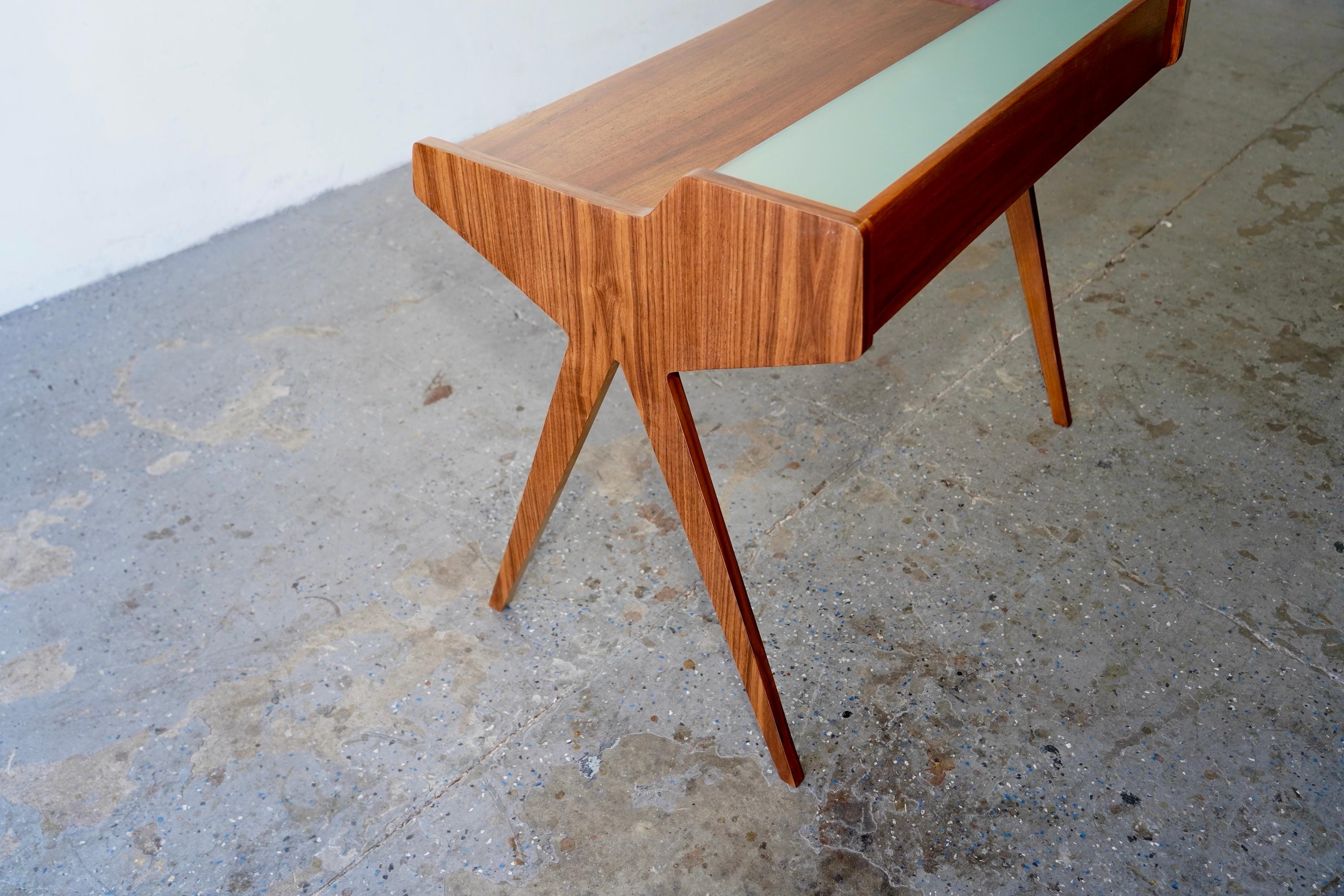 1950s Danish Writing Desk by Helmut Magg — Restored Design Classic For Sale 2