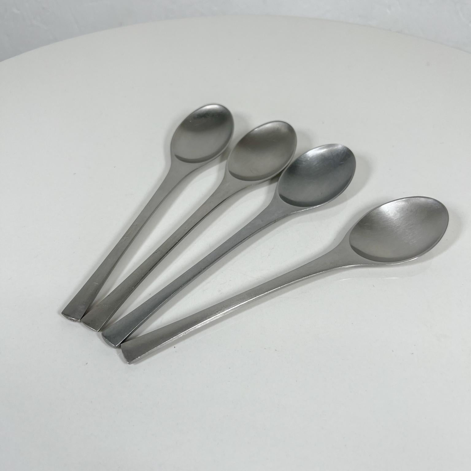 Mid-Century Modern 1950s Dansk Set 4 Spoons Odin Modern IHQ Jens Quistgaard Germany