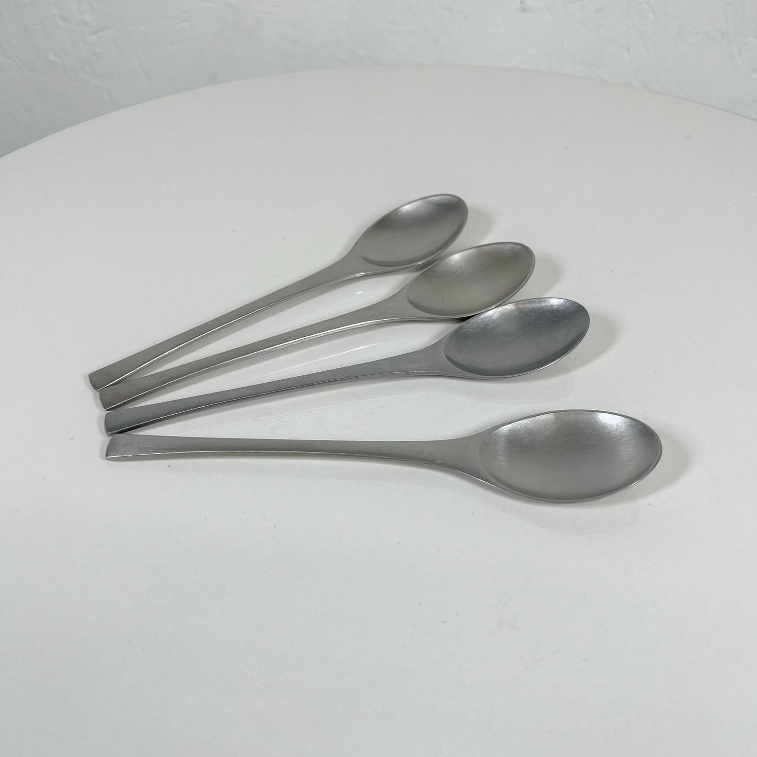 1950s Dansk Set 4 Spoons Odin Modern IHQ Jens Quistgaard Germany In Good Condition In Chula Vista, CA