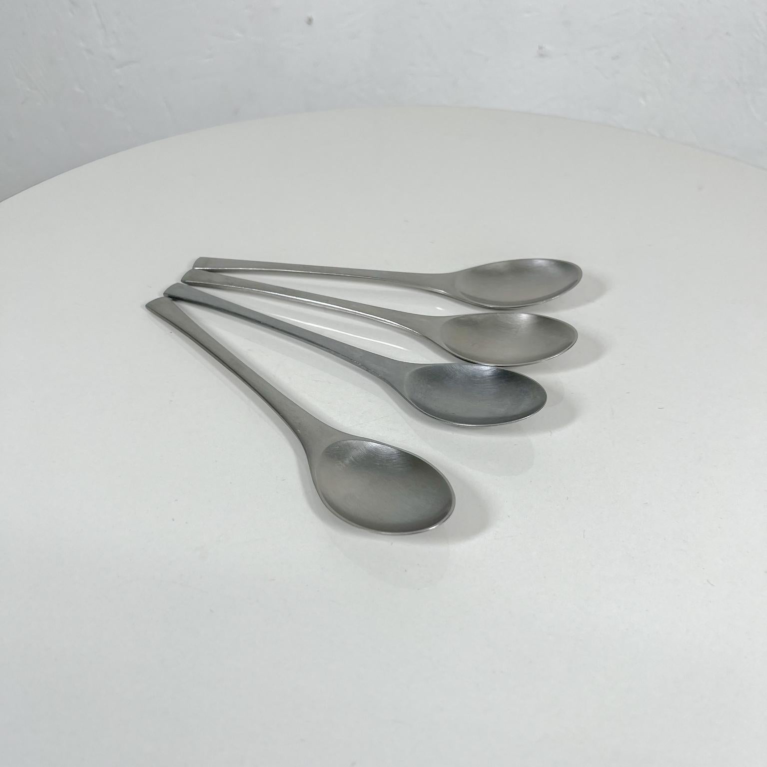 Mid-20th Century 1950s Dansk Set 4 Spoons Odin Modern IHQ Jens Quistgaard Germany