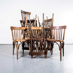1950’s Dark Oak Bistro Bentwood Dining Chairs