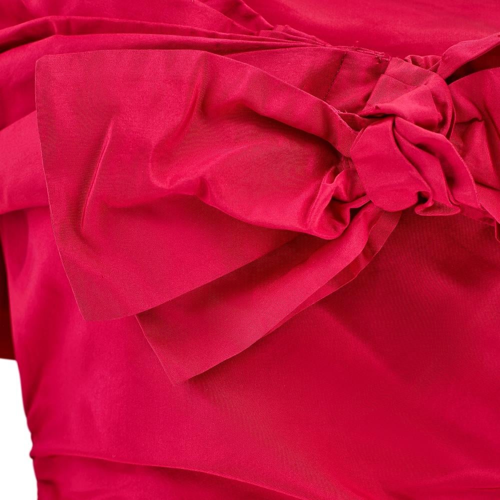 1950s De Pinna Pink Silk Evening Dress with Matching Capelet en vente 2