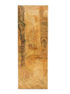1950s Decalage Italy Turin Design Aloisi De Cavero Girardi Wood Panel