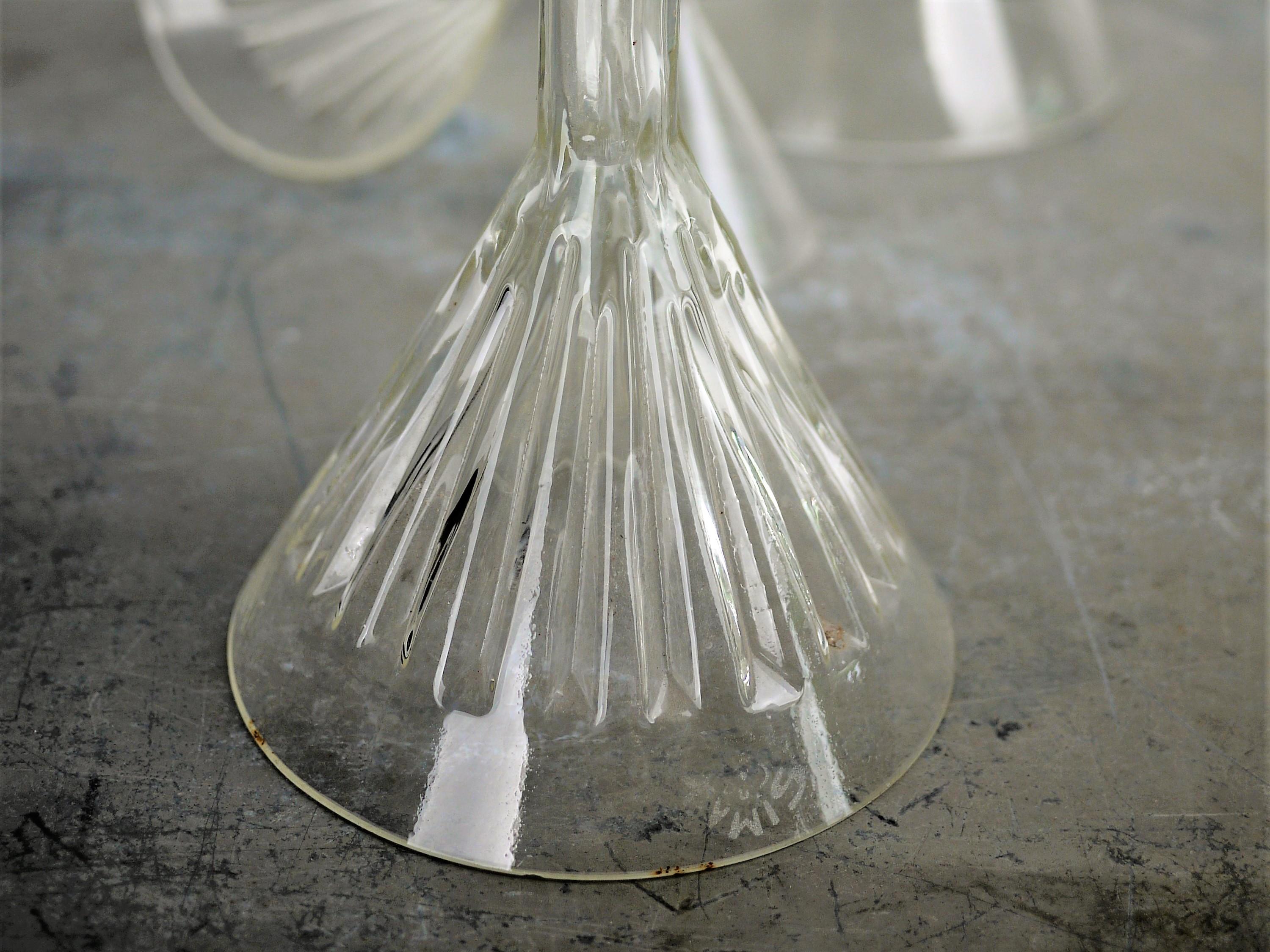 1950s Decorative Collection of Large 'And Small' Glass Funnels 1