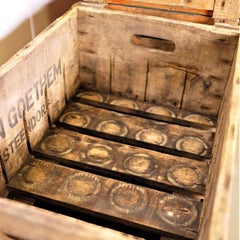 1950s Decorative Original Belgian Beer Crates/Storage Crates