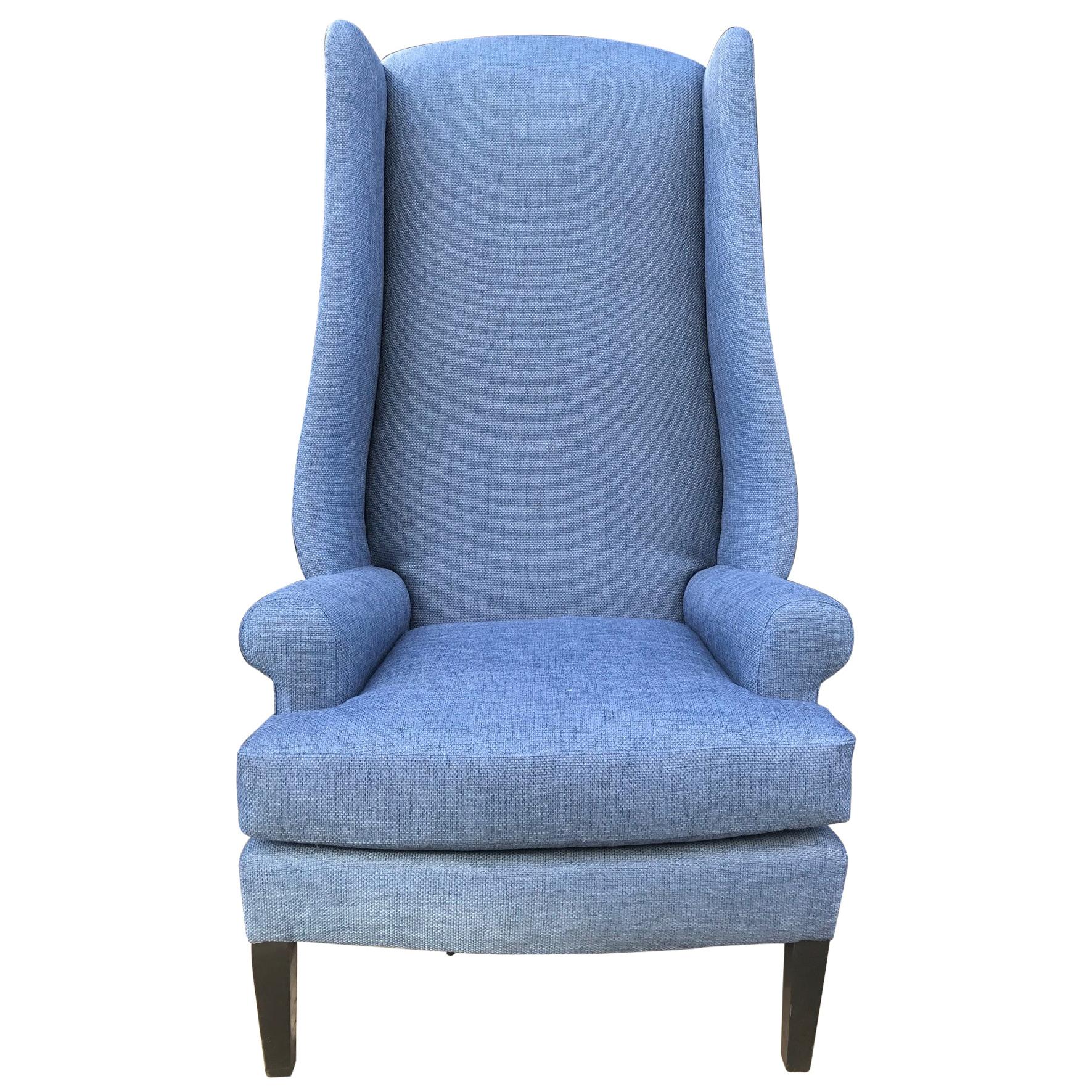 1950s Decorative Wingback Chair For Sale at 1stdibs