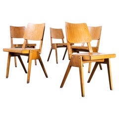 1950's Deep Back Casala Stacking Dining Chair, Set of Five