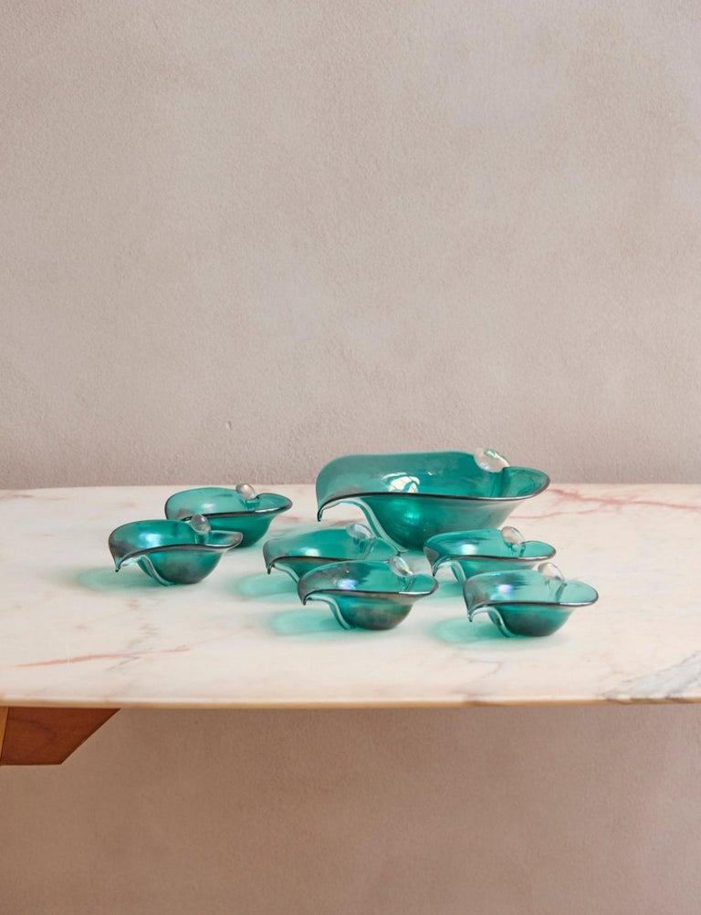 Alfredo Barbini Murano-Glass Vessels, 1950s