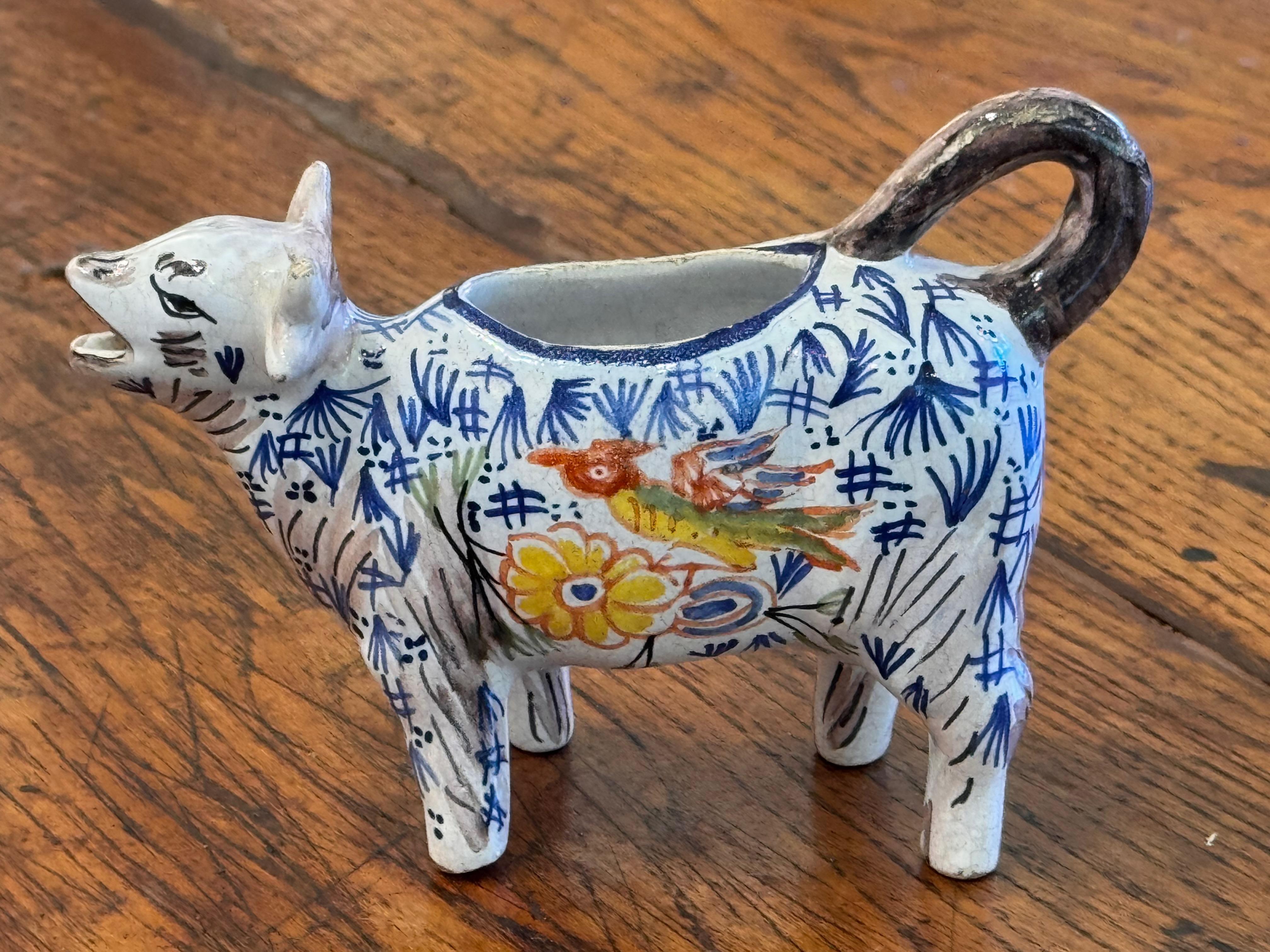 1950er Delft Kuh Creamer (Mitte des 20. Jahrhunderts) im Angebot