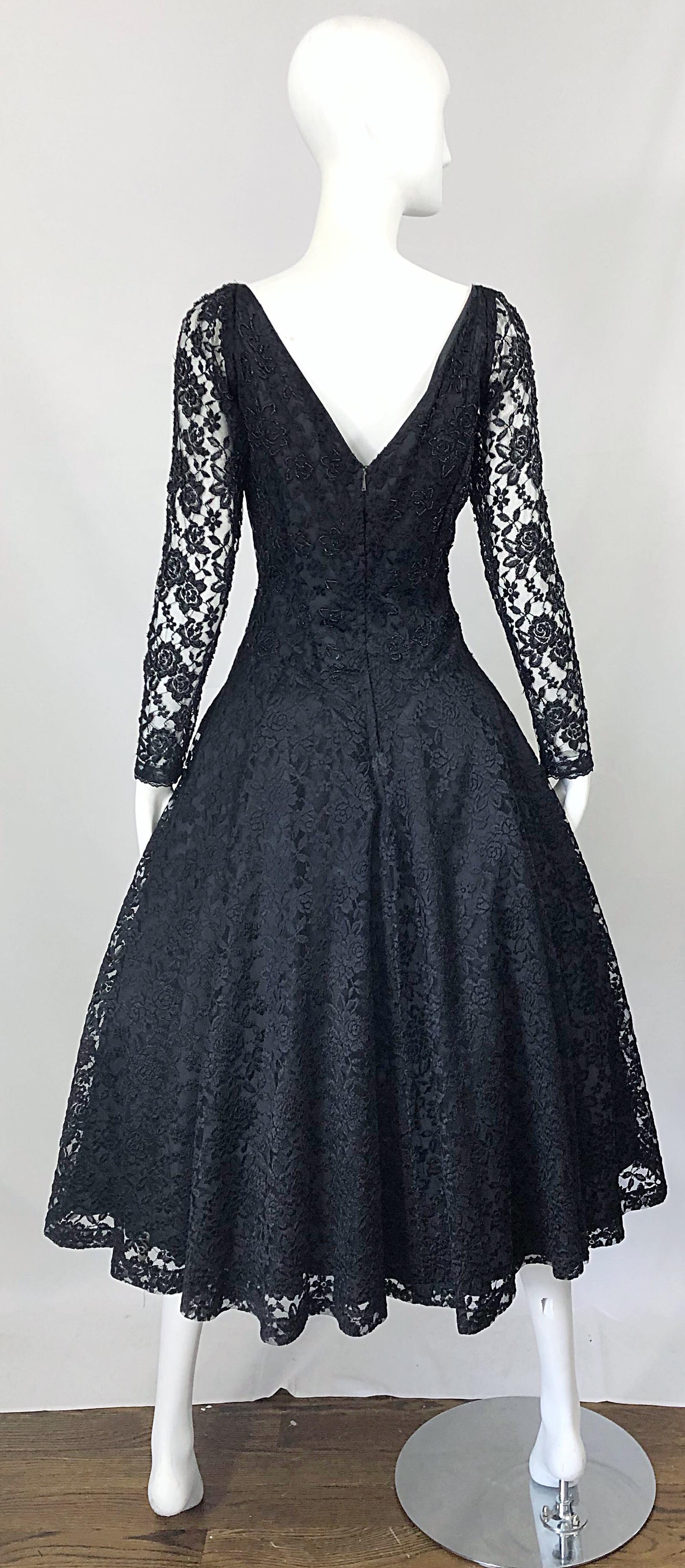 lace 50s dress