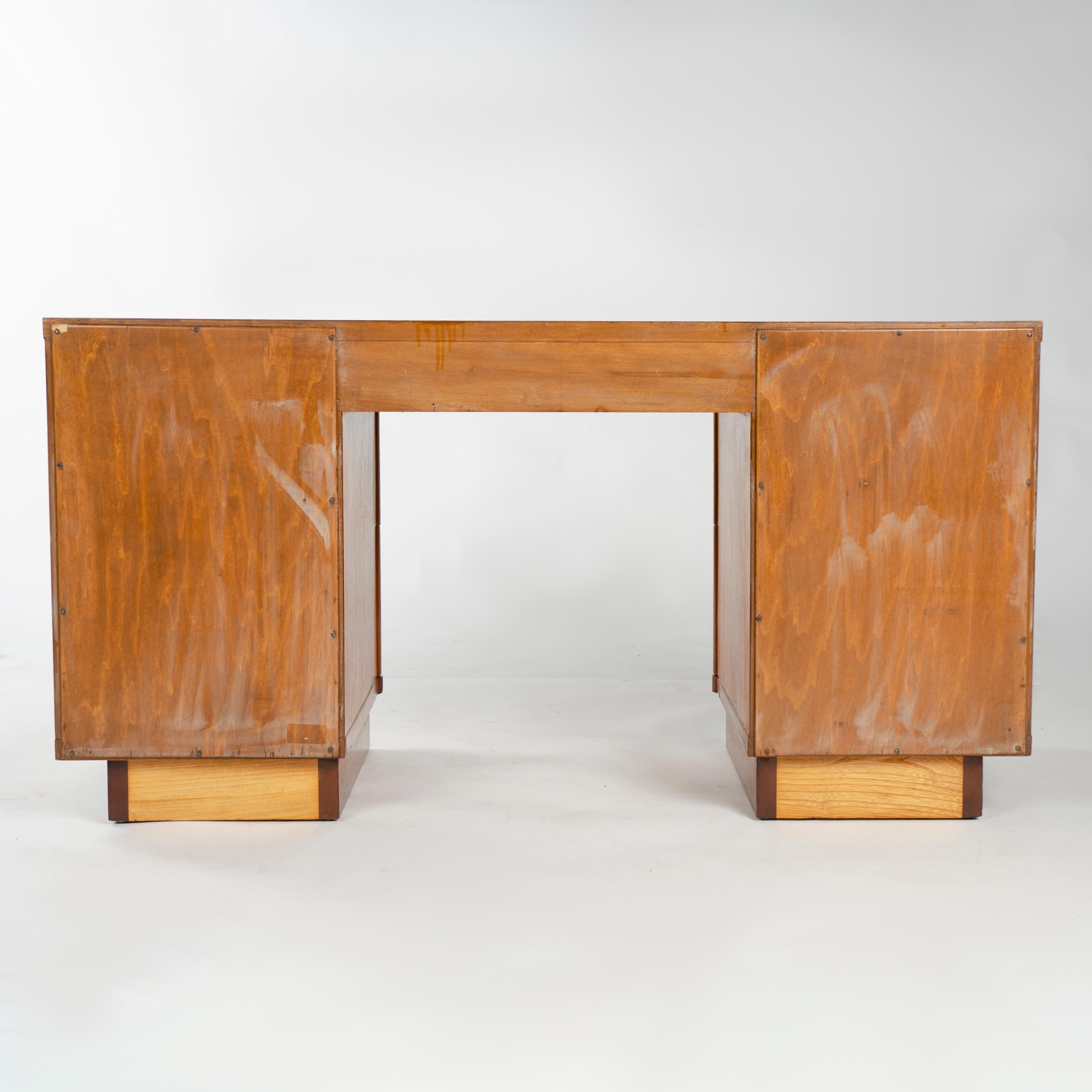 1950s Demilune Vanity or Desk by Edward Wormley for Dunbar For Sale 1