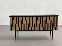 1950s Design And Brutalist Style Low Cabinet