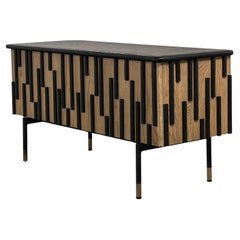 1950s Design And Brutalist Style Low Cabinet