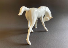 1950s Design Foal by Goebel, Mid Century White Porcelain Art Horse, West Germany