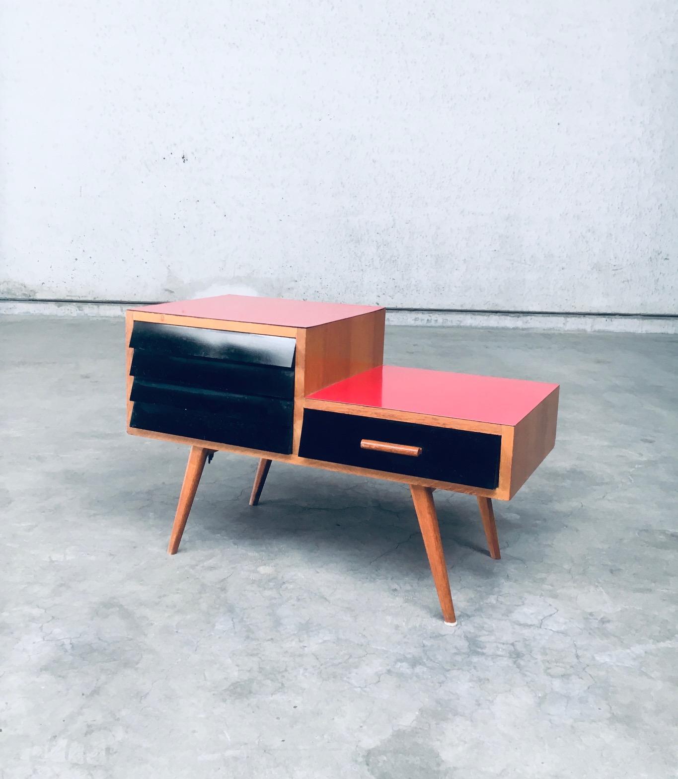 Mid-Century Modern 1950's Design Hi Fi Record Player Cabinet by Manufrance For Sale