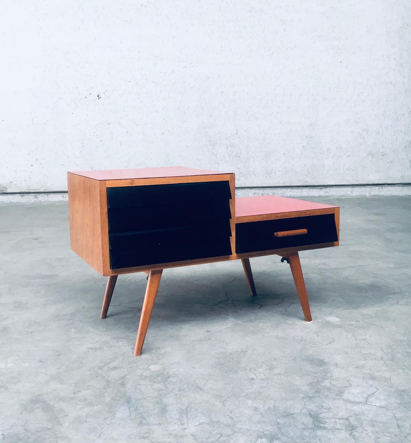 Mid-Century Modern 1950's Design Hi Fi Record Player Cabinet by Manufrance For Sale