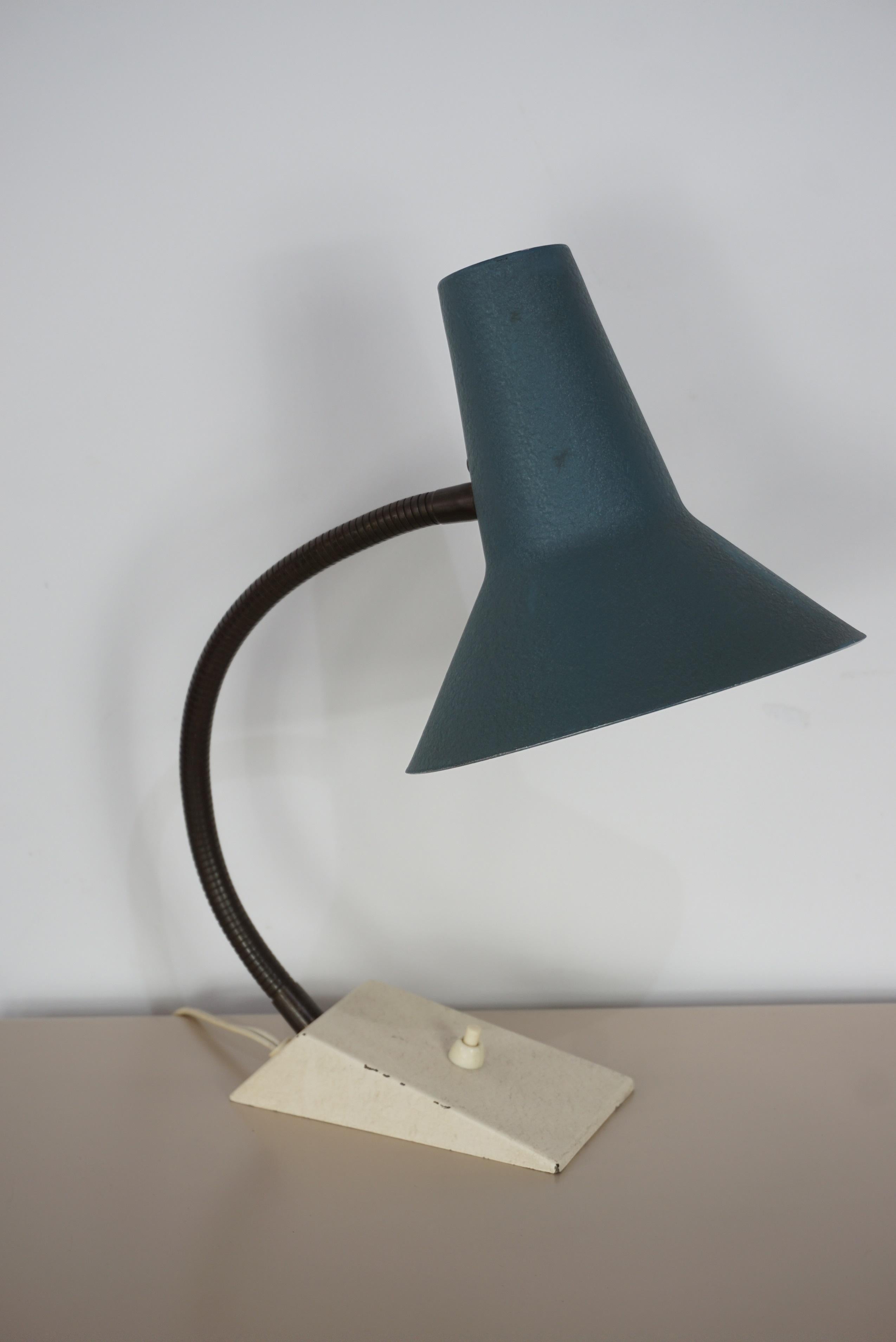 Industrial 1950s Design Metal Articulated Desk Lamp