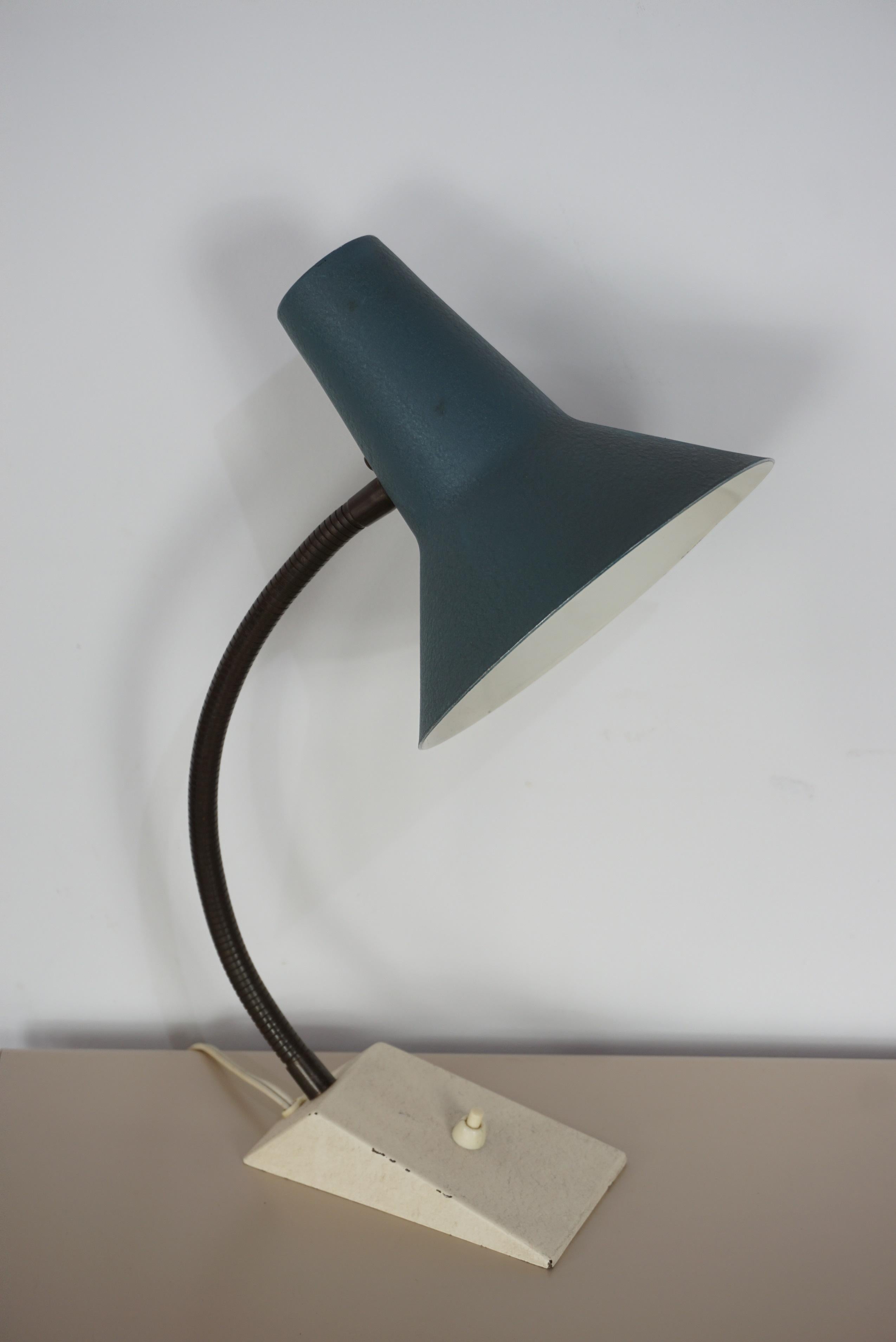 European 1950s Design Metal Articulated Desk Lamp