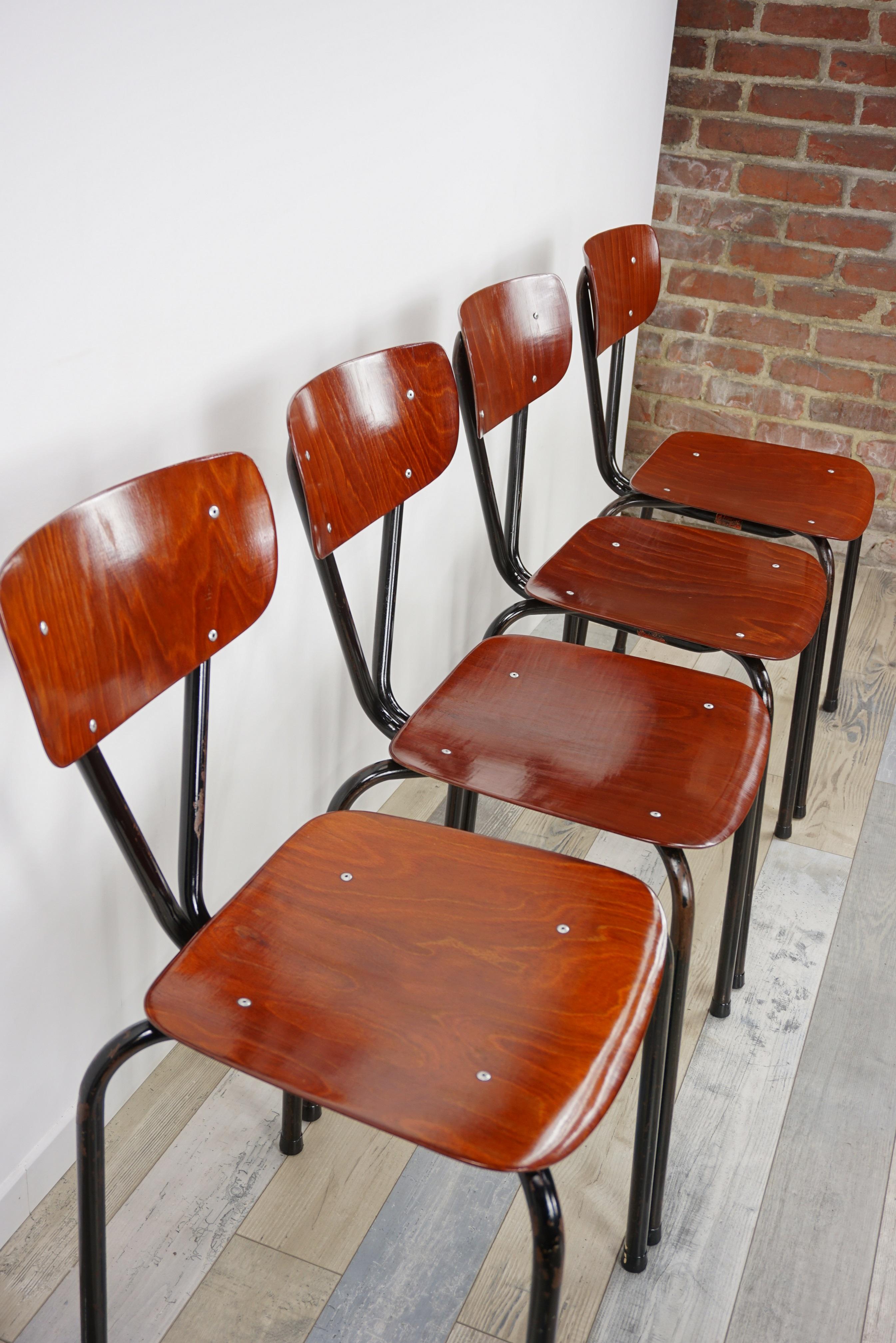 1950s Design Pagwood Pagholz Set of Six Chairs 5