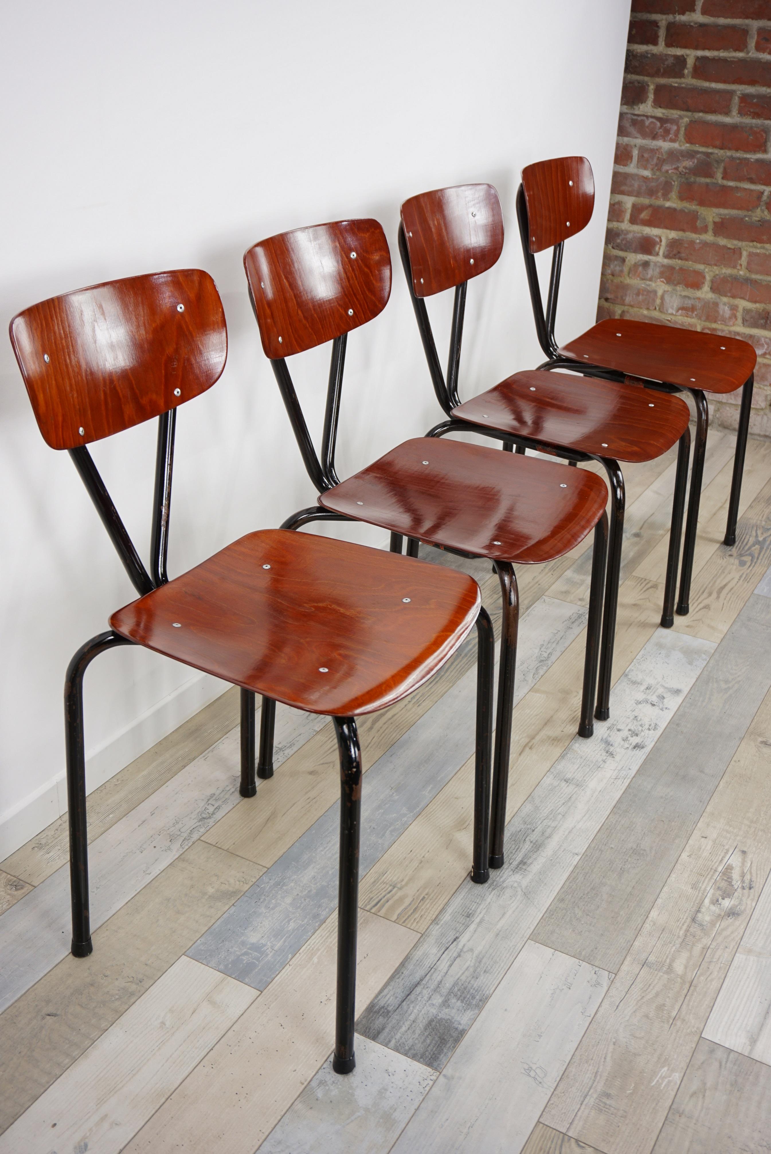 20th Century 1950s Design Pagwood Pagholz Set of Six Chairs