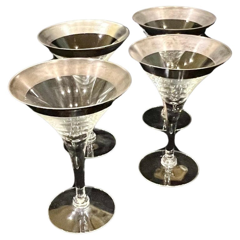 Salviati Nove Set of 6 Martini Assorted Glasses at 1stDibs