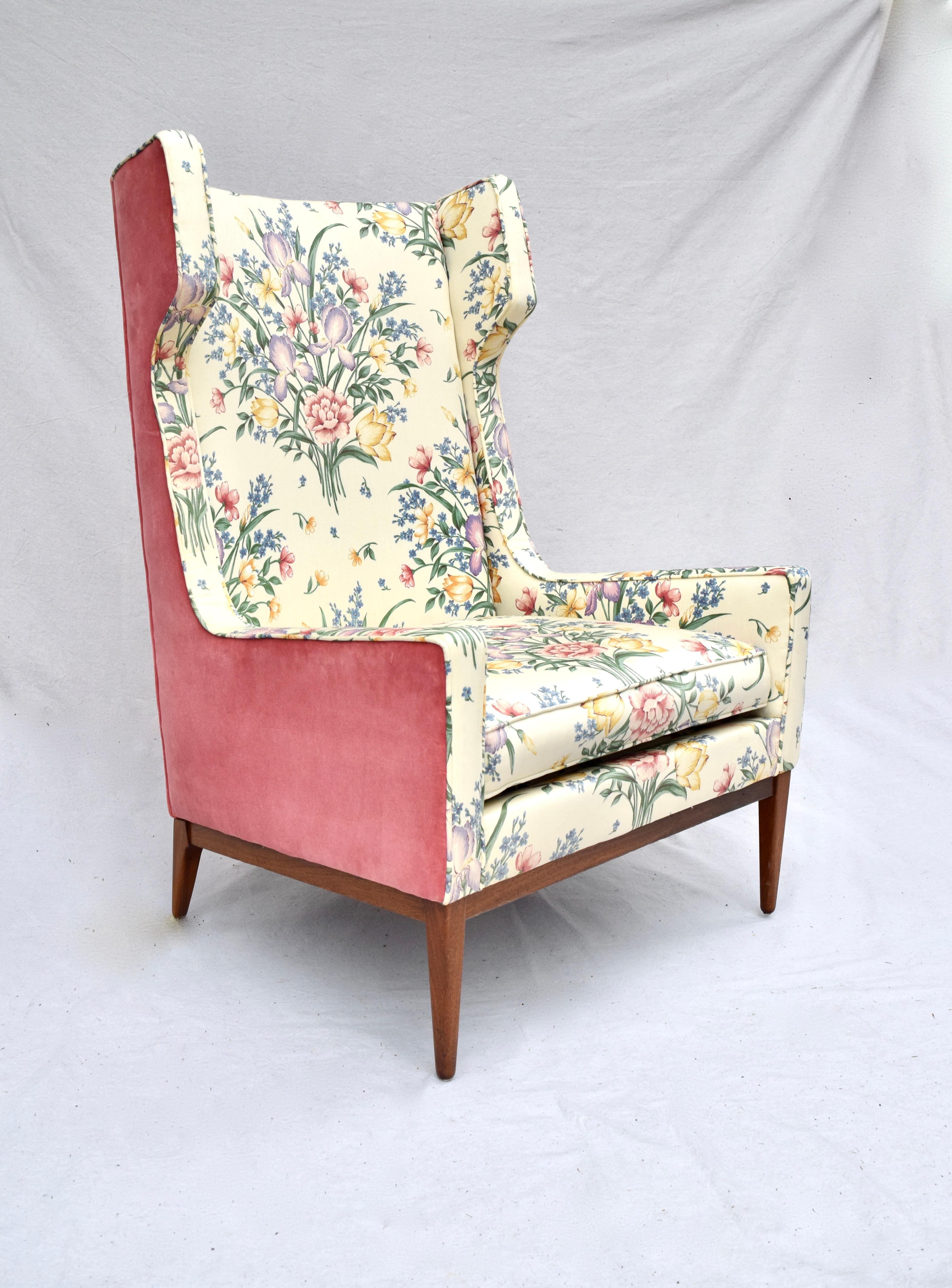 1950's Designer Wingback Chair in the Manner of Gio Ponti 2
