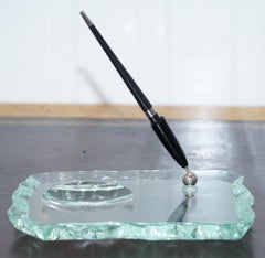 1950s Desk Set by Pietro Ciesa, Fontana Arte Picture Frame Letter Opener Pen