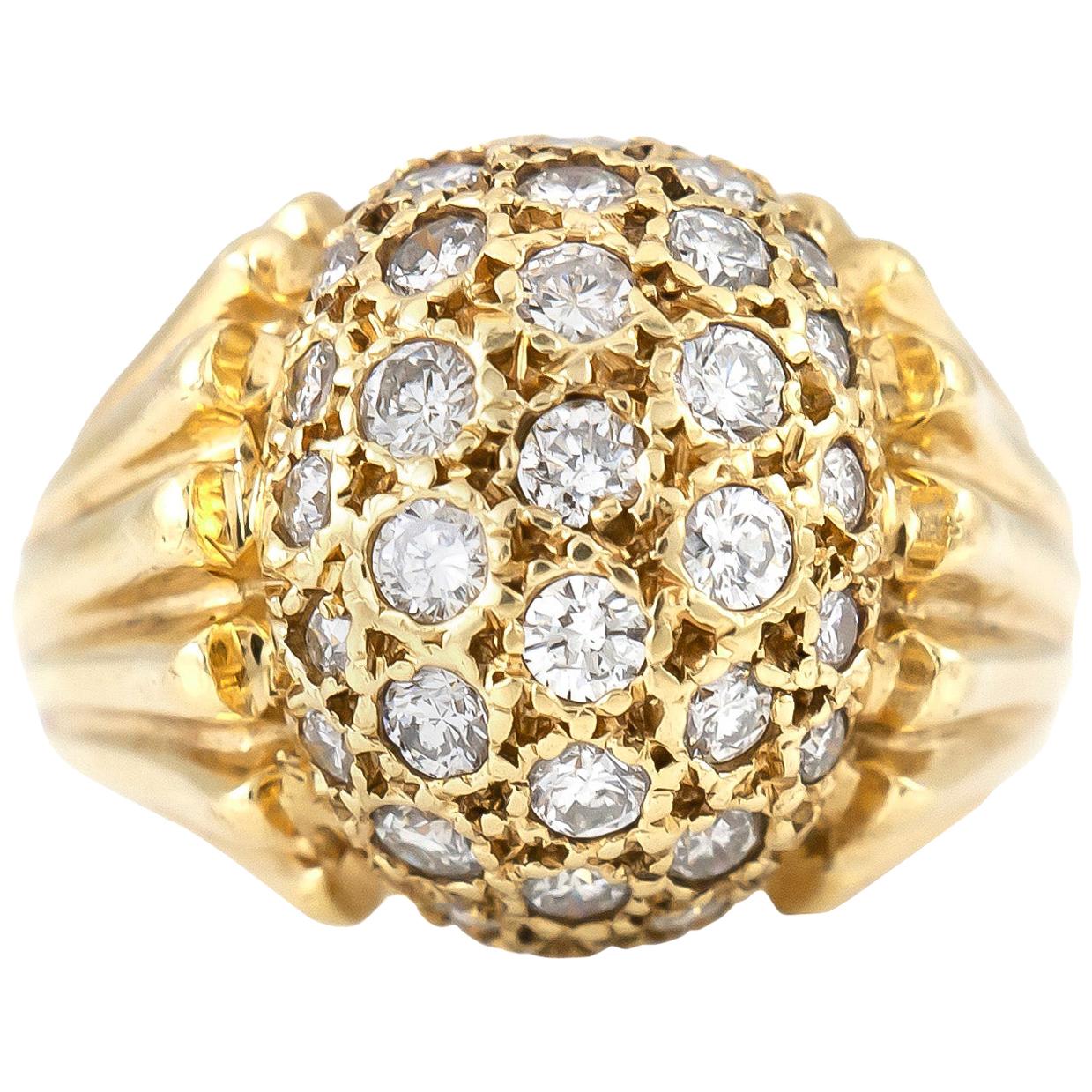 1950s Diamond and Gold Ring