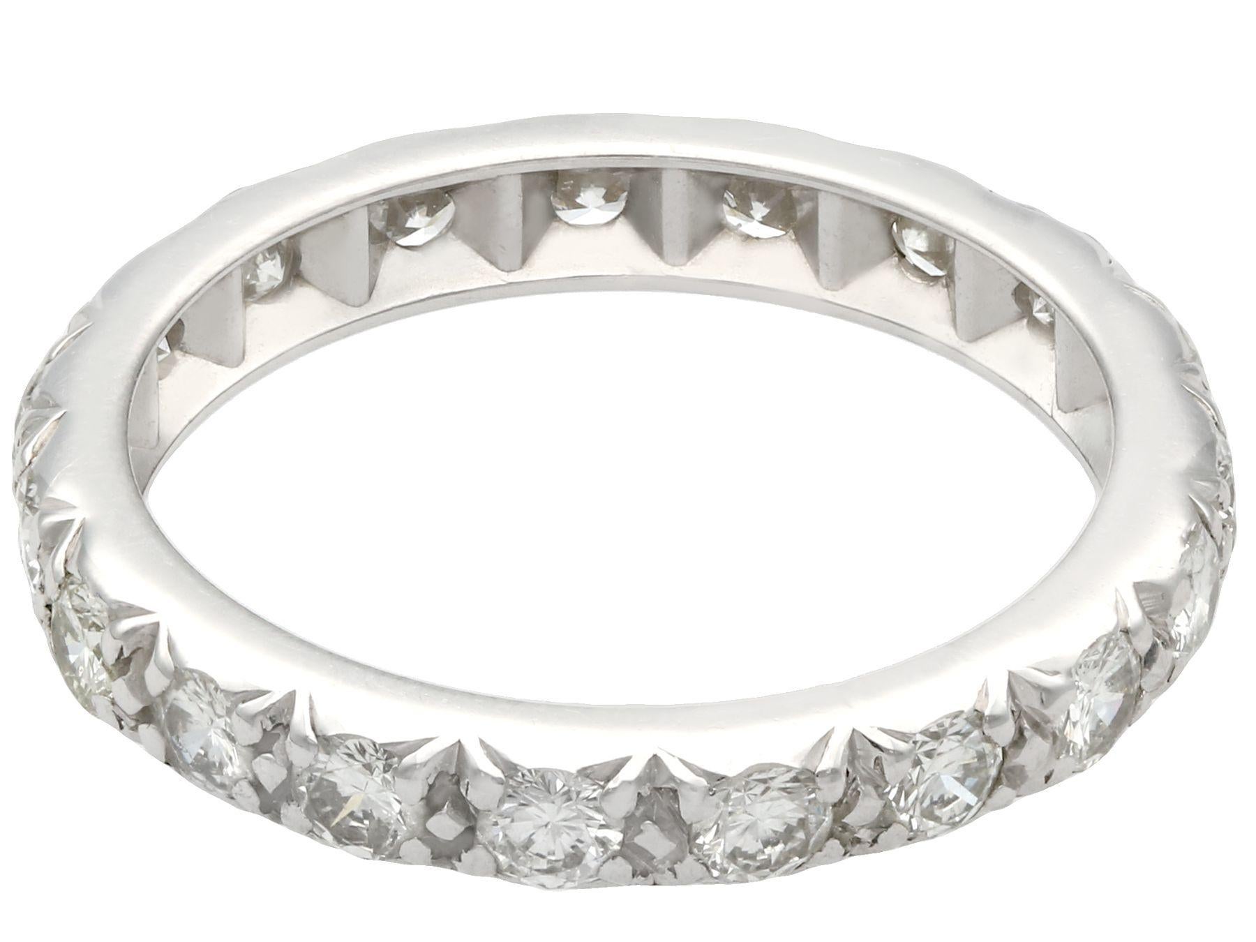 Women's 1950s Diamond and Platinum Full Eternity Ring
