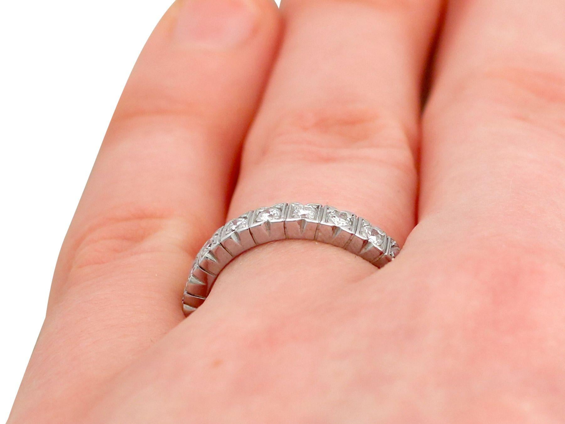1950s Diamond and Platinum Full Eternity Ring 3