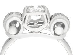 1950s Diamond and White Gold Band Ring