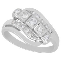 1950s Diamond and White Gold Cocktail Ring