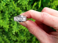 1950s Diamond and White Gold Trilogy Ring