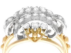 1950s, Diamond and Yellow Gold Cocktail Ring
