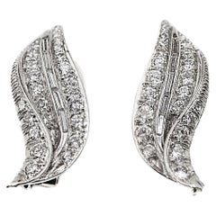 Platinum Clip-on Earrings