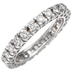 1950s Diamond Platinum Eternity Band Ring