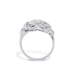 1950's Diamond White Gold Estate Ring