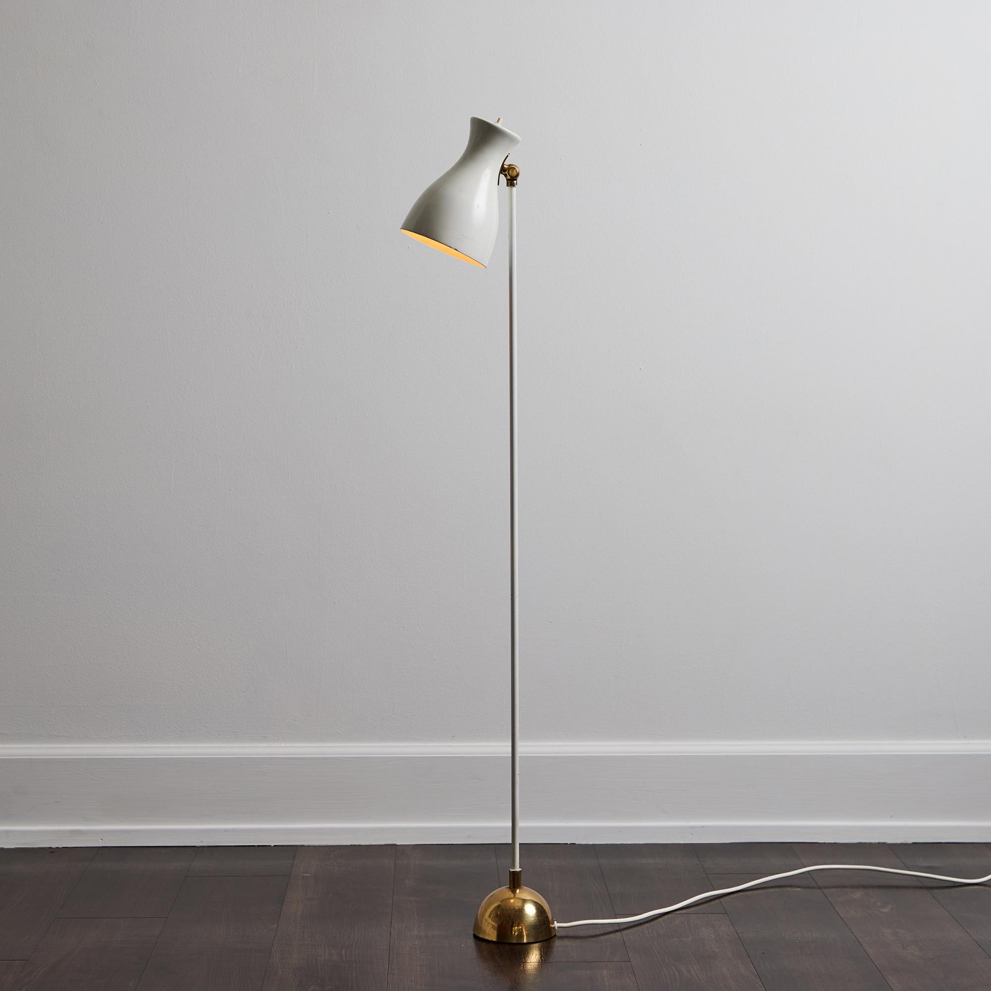 Mid-20th Century 1950s Dieter Schulz Model No. 57/416 Floor Lamp for Wohnbedarf AG Schweiz For Sale