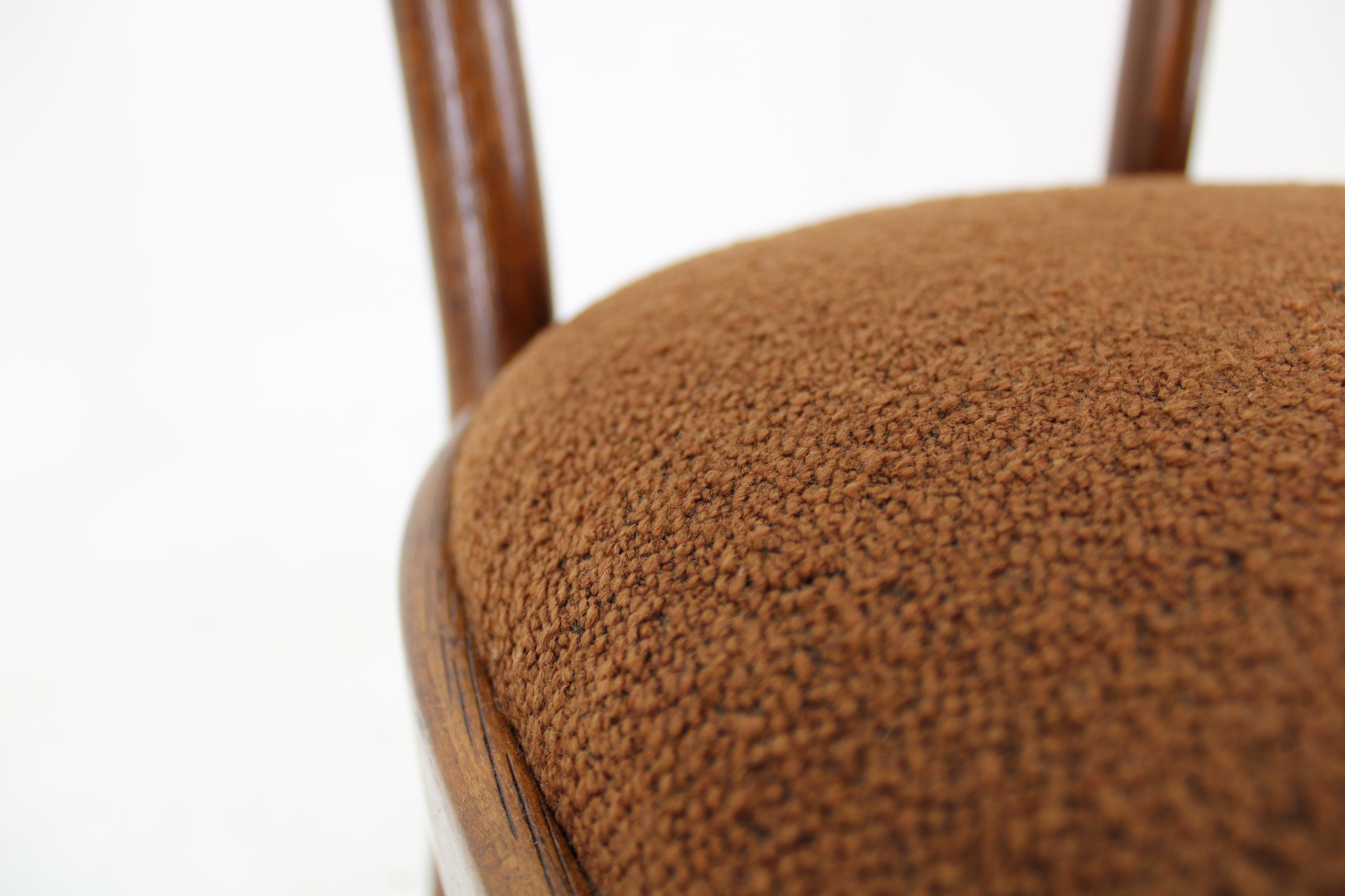 Esszimmerstühle aus Buchenholz in Boucle, Tschechoslowakei, 1950er Jahre im Angebot 8