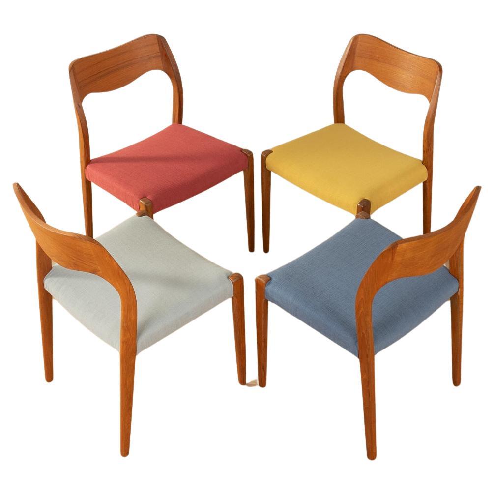 1950s Dining chairs, Nils O. Møller 