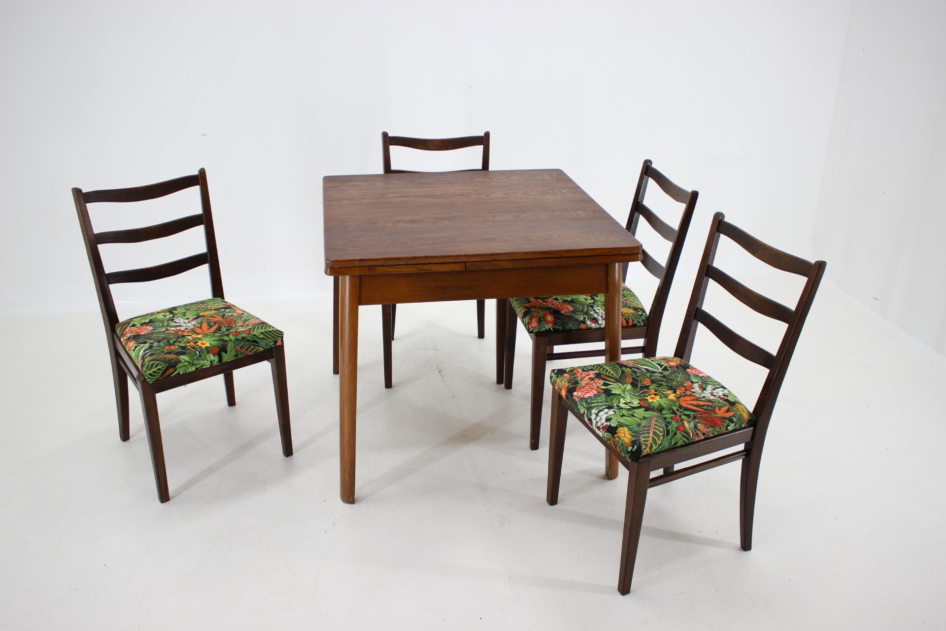 1950s dining table and chairs for sale