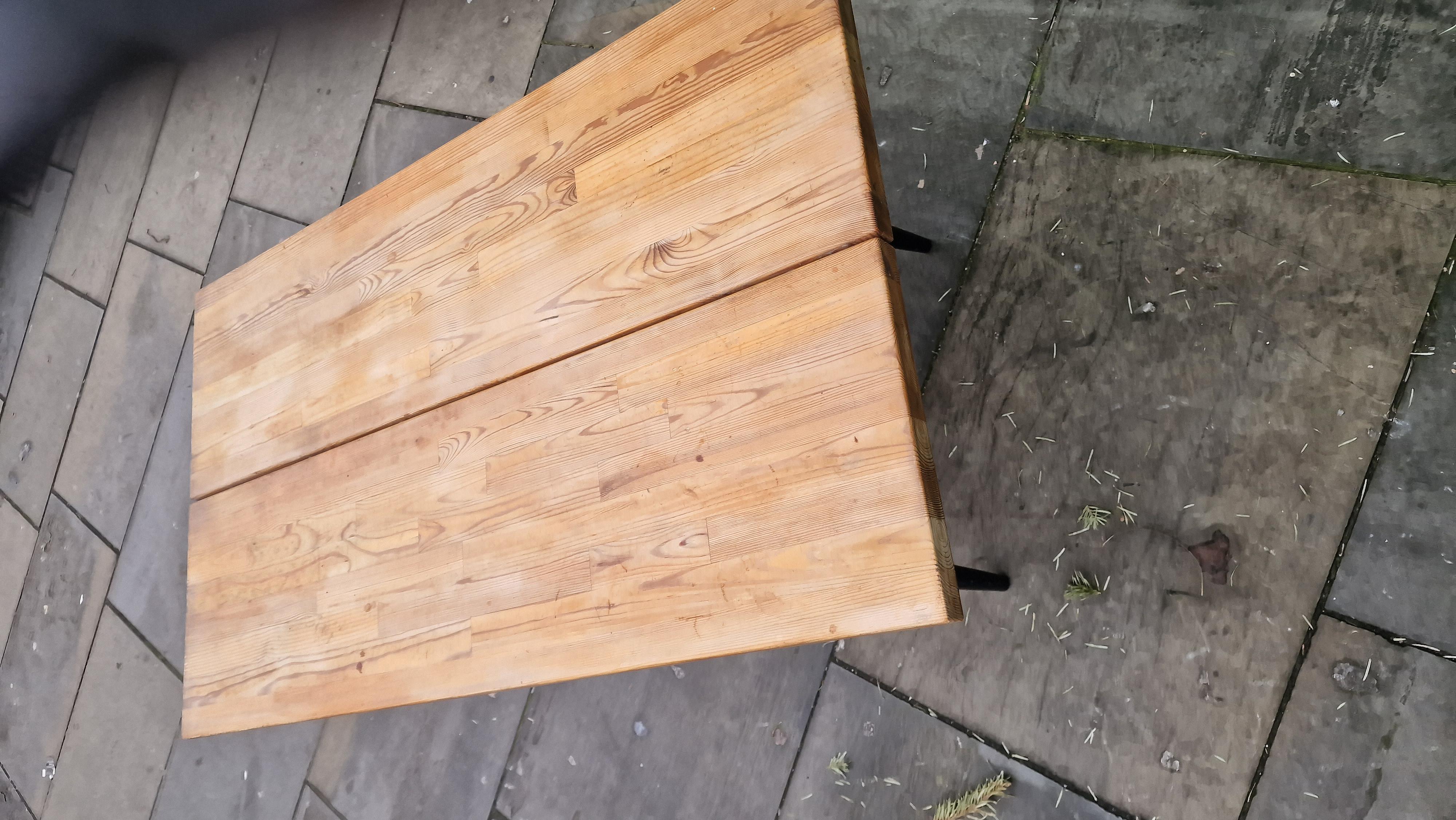 Polished 1950s Dining table/desk by llmari Tapiovaara for Laukaan Puu
