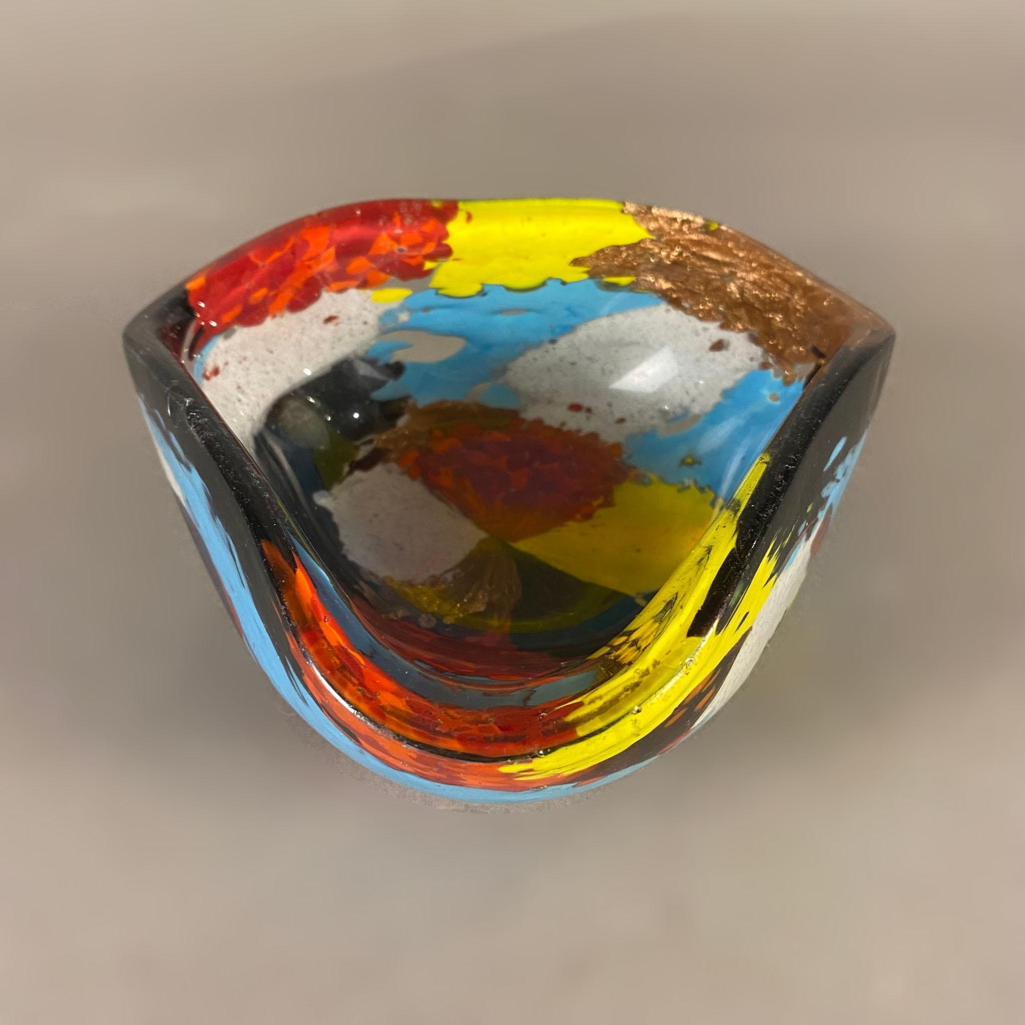 Mid-Century Modern Coupe en verre de Murano 