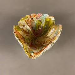 1950's Dino Martens Triangular Ashtray Tutti Frutti Multi-Colored Murano Glass