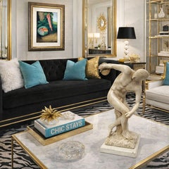 1950s Discobolus Table Sculpture in Plaster and Wood, Grand Tour Style