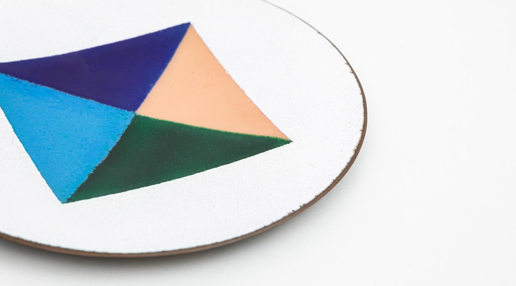 Mid-Century Modern 1950s Dish in Enameled Copper by Ettore Sottsass For Sale